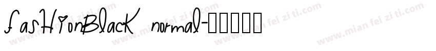 FashionBlack Normal字体转换